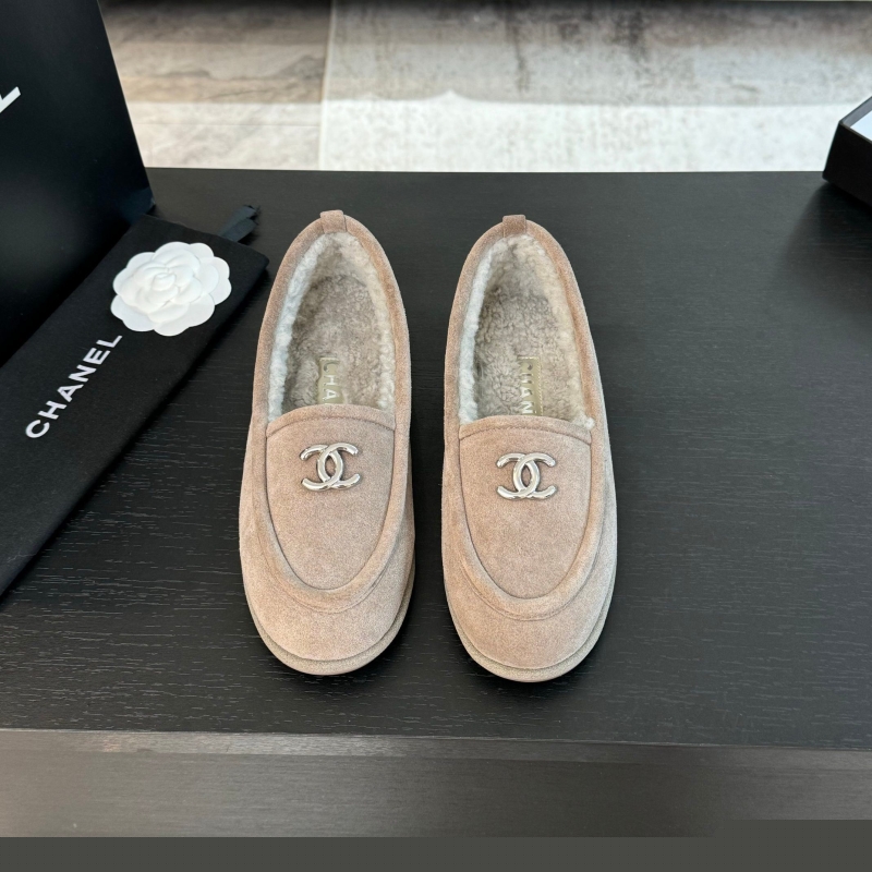 Ch*el leather shoes